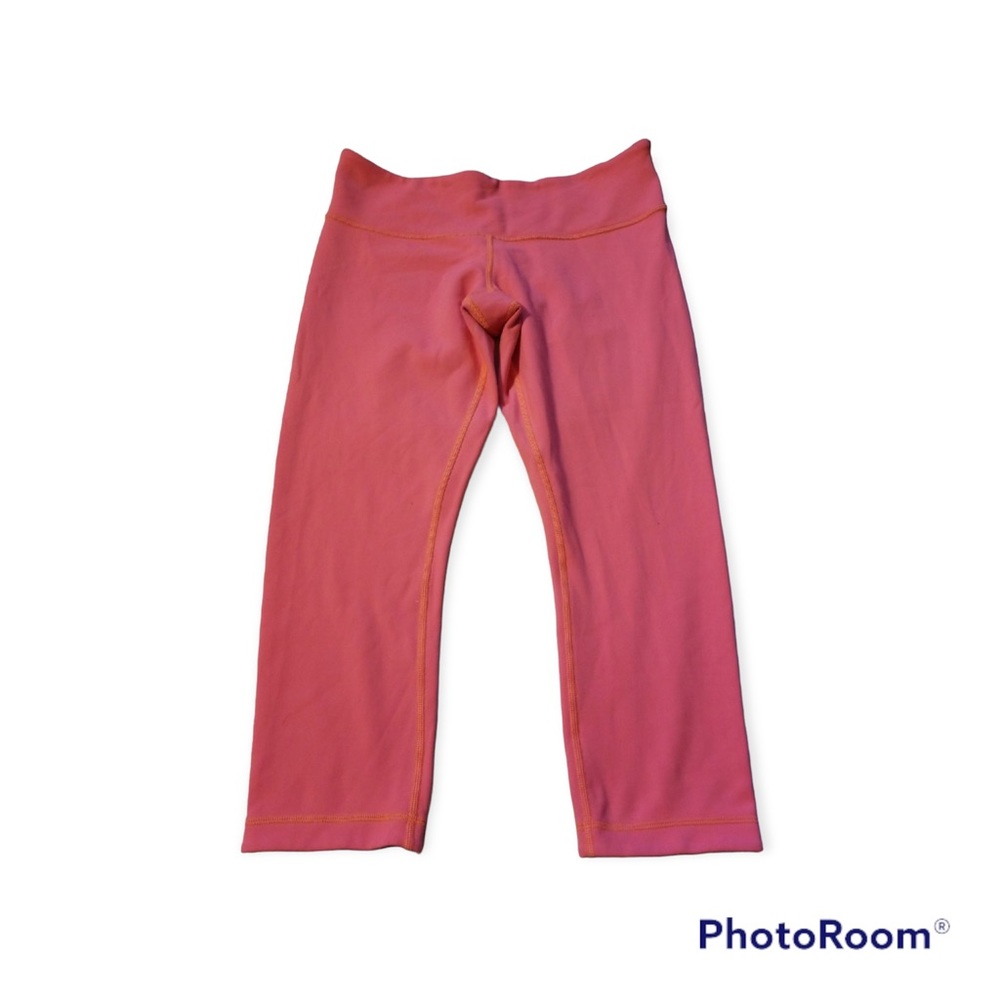COPY - Lululemon Wunder Under Crop II Reversible Leggings Sz: 8 Grapefruit/Slate
